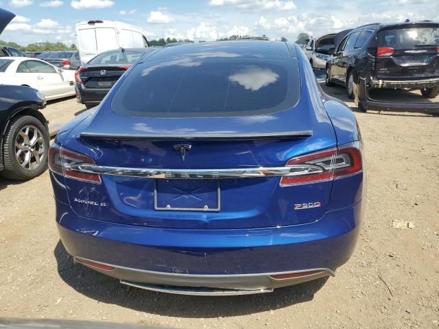 5YJSA1E4XFF118218 - 2015 TESLA MODEL S ლურჯი ფოტო 6
