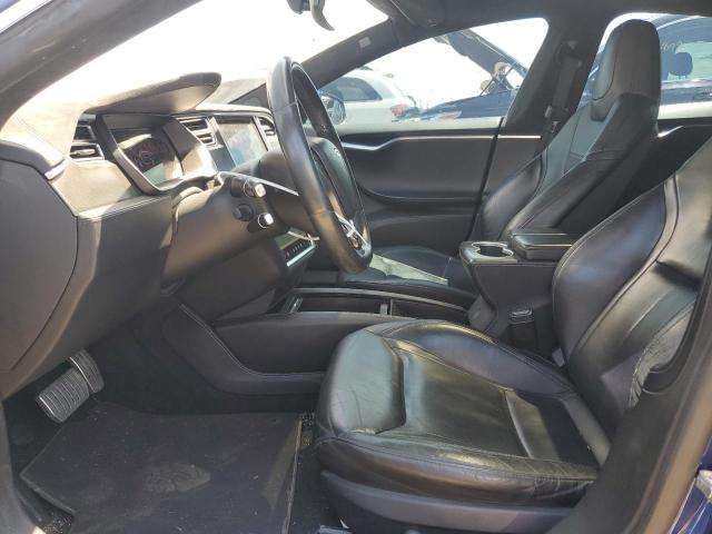 5YJSA1E4XFF118218 - 2015 TESLA MODEL S ლურჯი ფოტო 7