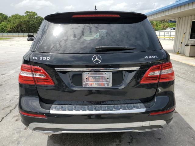4JGDA5HB0CA032202 - 2012 MERCEDES-BENZ ML 350 4MATIC BLACK photo 6
