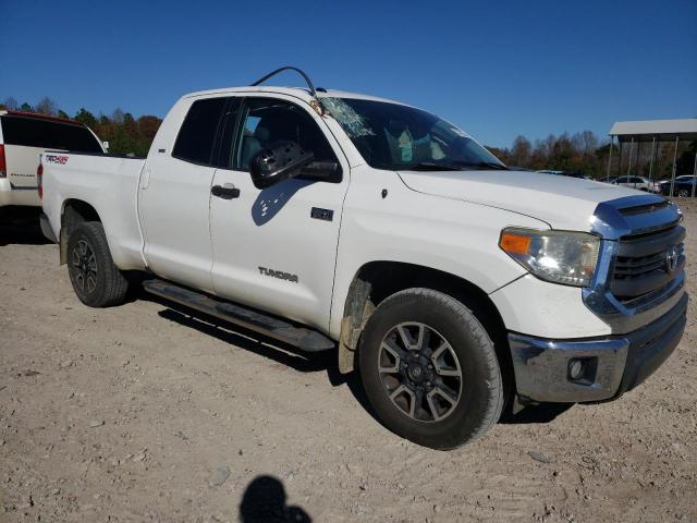 5TFUW5F13EX365252 - 2014 TOYOTA TUNDRA DOUBLE CAB SR/SR5 WHITE photo 1