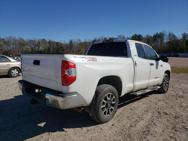 5TFUW5F13EX365252 - 2014 TOYOTA TUNDRA DOUBLE CAB SR/SR5 WHITE photo 4