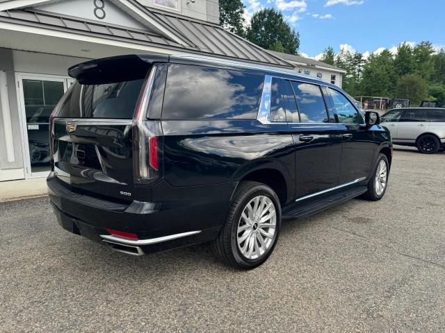 1GYS4JKL6MR188366 - 2021 CADILLAC ESCALADE ESV LUXURY BLACK photo 4