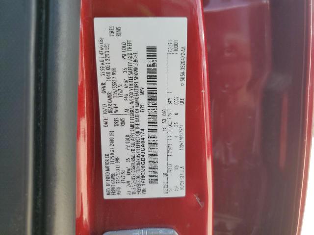 1FMCU9GD4JUA64174 - 2018 FORD ESCAPE SE 红色 照片 13