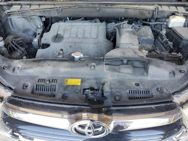 5TDJKRFH2FS142338 - 2015 TOYOTA HIGHLANDER XLE Սև լուսանկար 12
