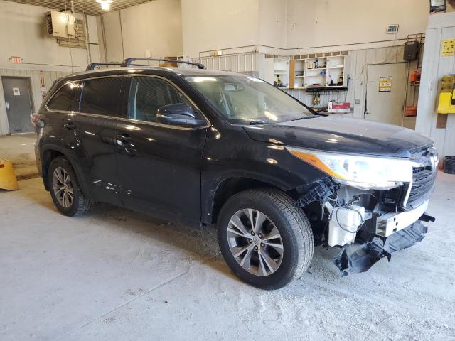 5TDJKRFH2FS142338 - 2015 TOYOTA HIGHLANDER XLE Սև լուսանկար 4