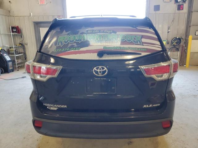 5TDJKRFH2FS142338 - 2015 TOYOTA HIGHLANDER XLE Սև լուսանկար 6