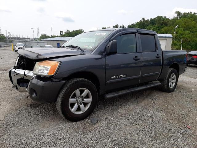 1N6AA0EC1BN314358 - 2011 NISSAN TITAN S CHARCOAL photo 1