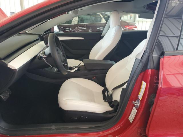 5YJ3E1EB7NF242436 - 2022 TESLA MODEL 3 Rot Foto 7