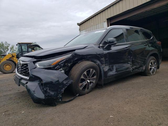 5TDGZRBH6MS078099 - 2021 TOYOTA HIGHLANDER XLE BLACK photo 1