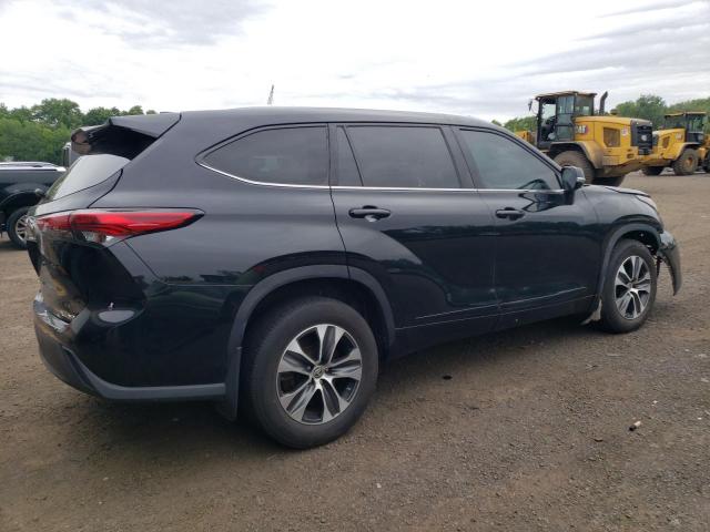 5TDGZRBH6MS078099 - 2021 TOYOTA HIGHLANDER XLE BLACK photo 3