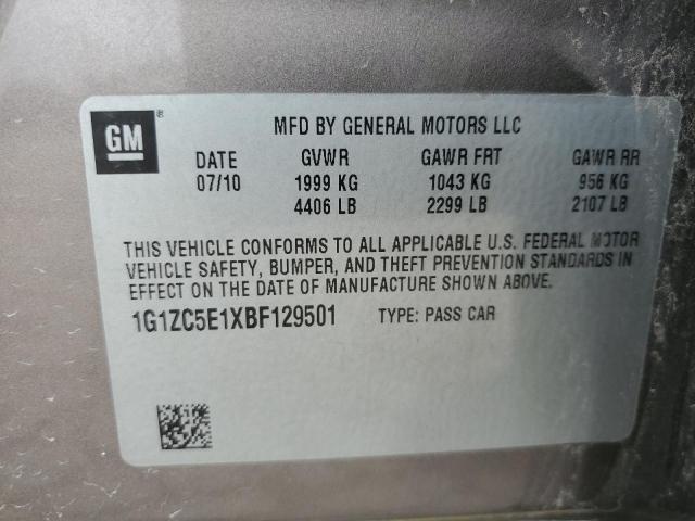 1G1ZC5E1XBF129501 - 2011 CHEVROLET MALIBU 1LT BROWN photo 13