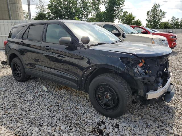 1FM5K8AW2MNA07084 - 2021 FORD EXPLORER POLICE INTERCEPTOR Սև լուսանկար 4