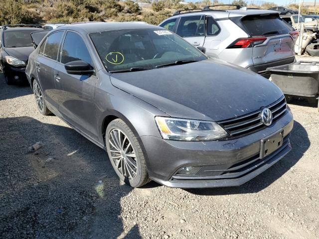 3VWD17AJ0GM399625 - 2016 VOLKSWAGEN JETTA SPORT GRAY photo 1