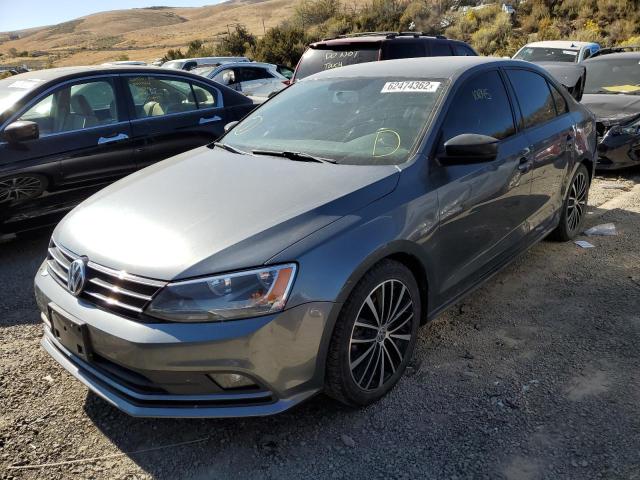 3VWD17AJ0GM399625 - 2016 VOLKSWAGEN JETTA SPORT GRAY photo 2