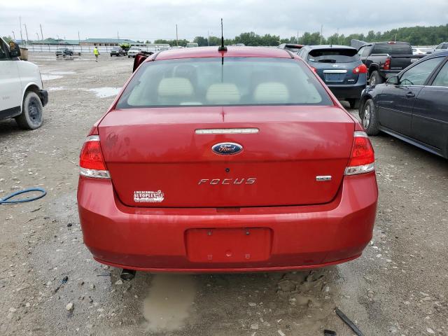 1FAHP37N89W235408 - 2009 FORD FOCUS SEL MAROON photo 6