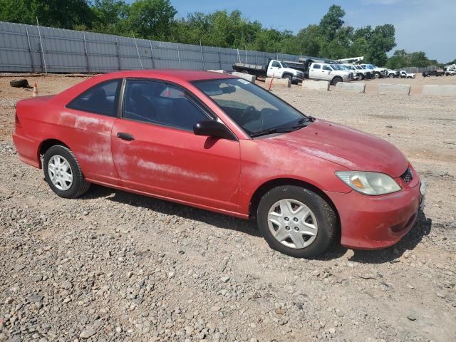 1HGEM221X5L028410 - 2005 HONDA CIVIC DX VP Կարմիր լուսանկար 4