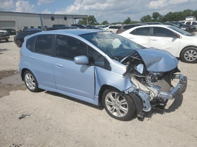 JHMGE884X9S060082 - 2009 HONDA FIT SPORT 蓝色 照片 4