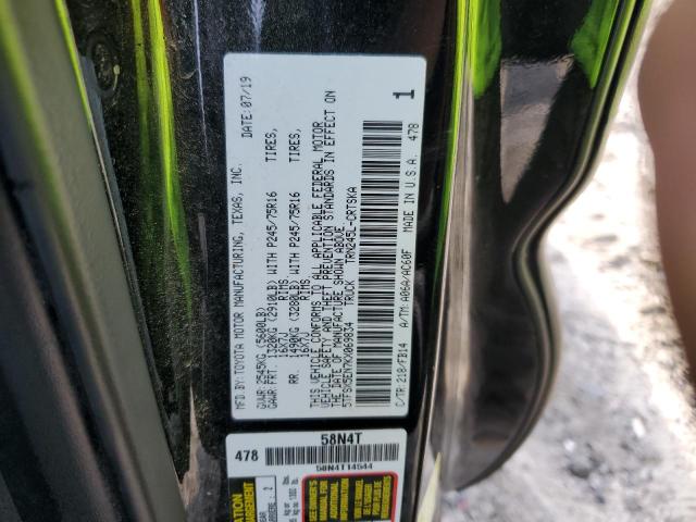 5TFSX5EN7KX069834 - 2019 TOYOTA TACOMA ACCESS CAB შავი ფოტო 12