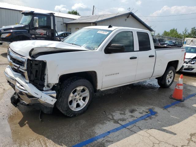 1GCVKREC4EZ377697 - 2014 CHEVROLET SILVERADO K1500 LT WHITE photo 1