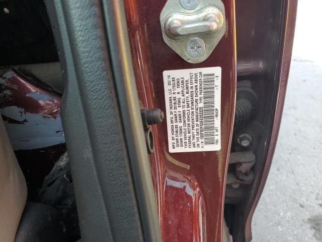 19XFB2F53EE053325 - 2014 HONDA CIVIC LX BURGUNDY photo 12