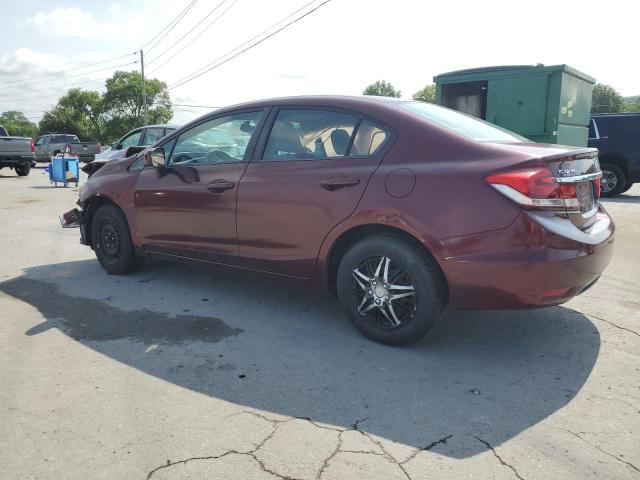 19XFB2F53EE053325 - 2014 HONDA CIVIC LX BURGUNDY photo 2