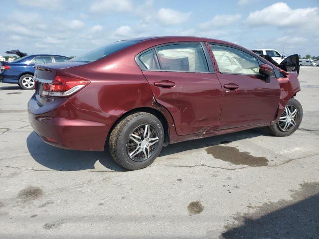 19XFB2F53EE053325 - 2014 HONDA CIVIC LX BURGUNDY photo 3