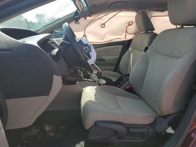 19XFB2F53EE053325 - 2014 HONDA CIVIC LX BURGUNDY photo 7