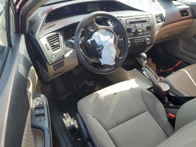 19XFB2F53EE053325 - 2014 HONDA CIVIC LX BURGUNDY photo 8