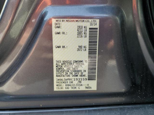 1N4AL3AP9FC193559 - 2015 NISSAN ALTIMA 2.5 灰色 照片 13