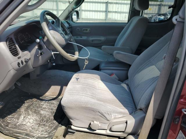 5TBRN34112S233861 - 2002 TOYOTA TUNDRA ACCESS CAB SR5 RED photo 7
