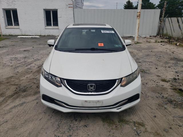 19XFB2F93EE252913 - 2014 HONDA CIVIC EXL WHITE photo 5