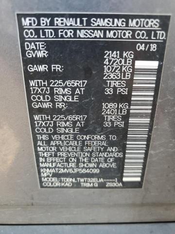 KNMAT2MV6JP584099 - 2018 NISSAN ROGUE S 灰色 照片 13