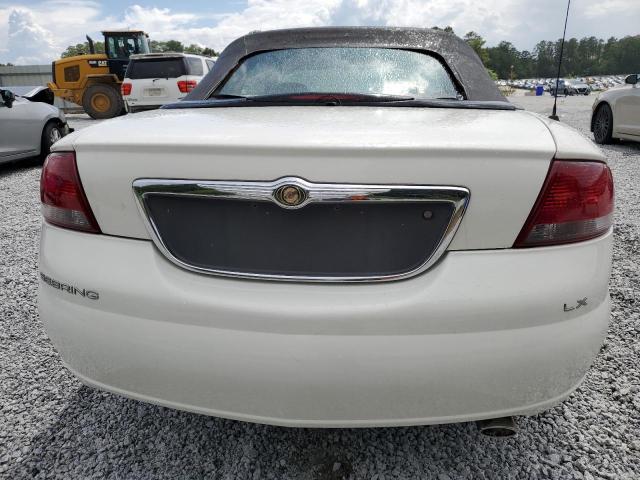 1C3EL45U41N620083 - 2001 CHRYSLER SEBRING LX WHITE photo 6