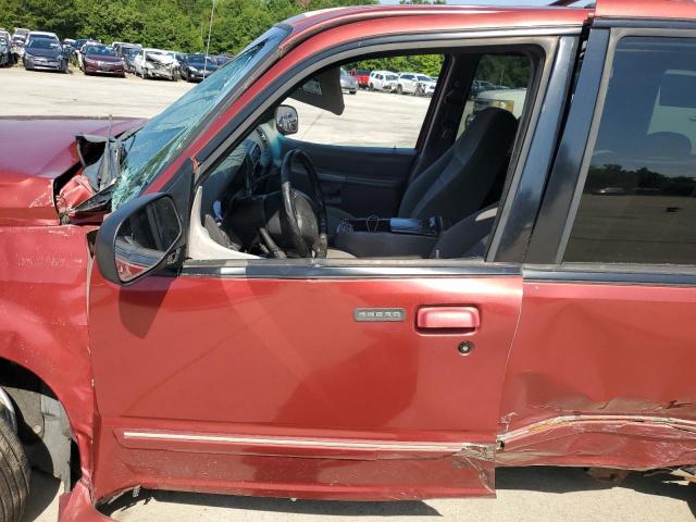 1FMZU63P9YUB25148 - 2000 FORD EXPLORER XLT RED photo 7