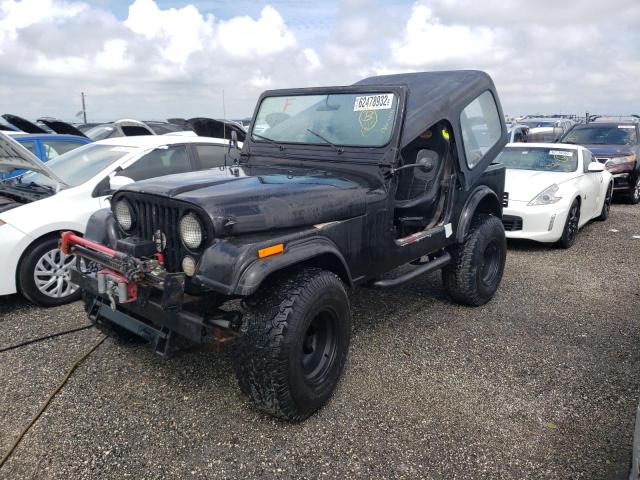 J6F93AA067564 - 1976 JEEP RANGLER BLACK photo 2