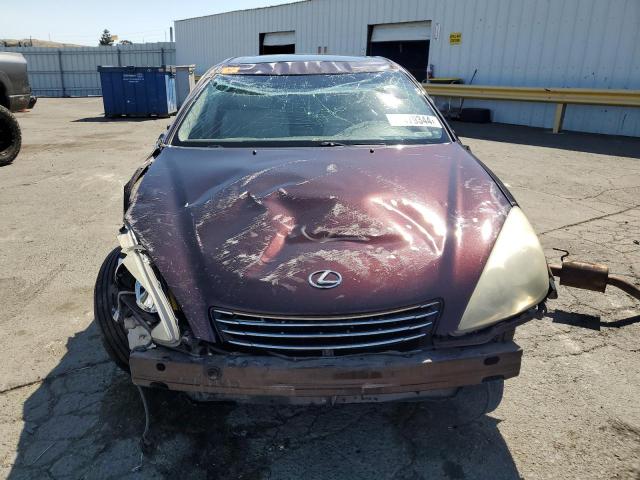 JTHBA30G540006272 - 2004 LEXUS ES 330 BURGUNDY photo 5