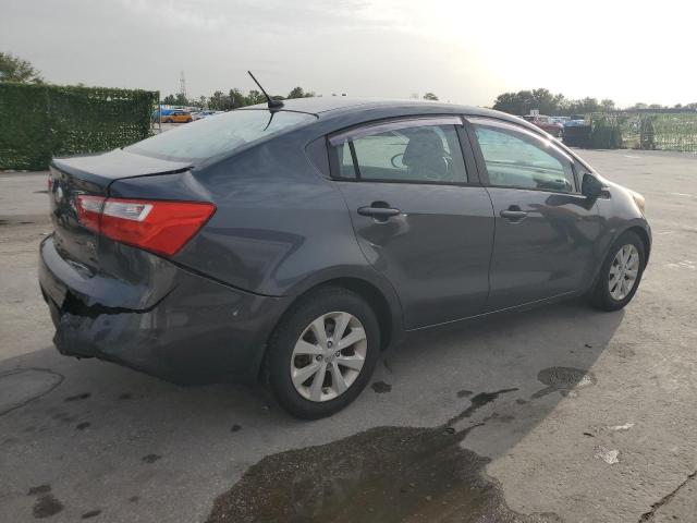 KNADN4A39E6333155 - 2014 KIA RIO EX GRAY photo 3