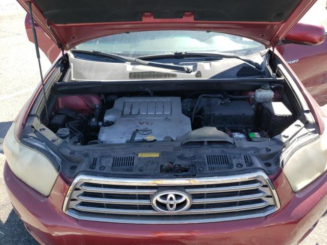 JTEES43A282082658 - 2008 TOYOTA HIGHLANDER SPORT RED photo 12