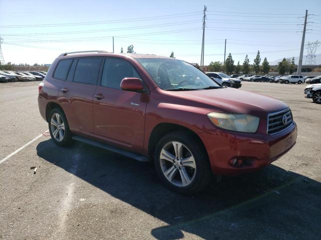 JTEES43A282082658 - 2008 TOYOTA HIGHLANDER SPORT RED photo 4