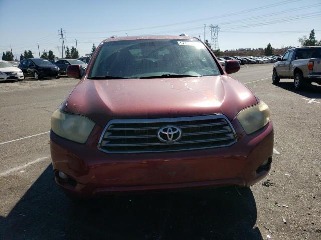 JTEES43A282082658 - 2008 TOYOTA HIGHLANDER SPORT RED photo 5