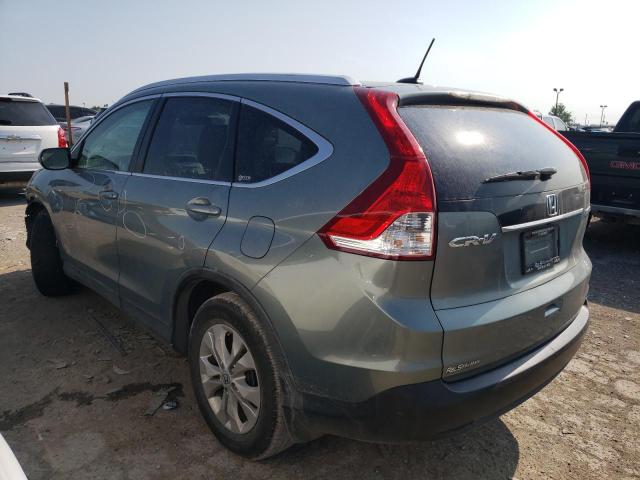 5J6RM4H79CL018949 - 2012 HONDA CR-V EXL TURQUOISE photo 2