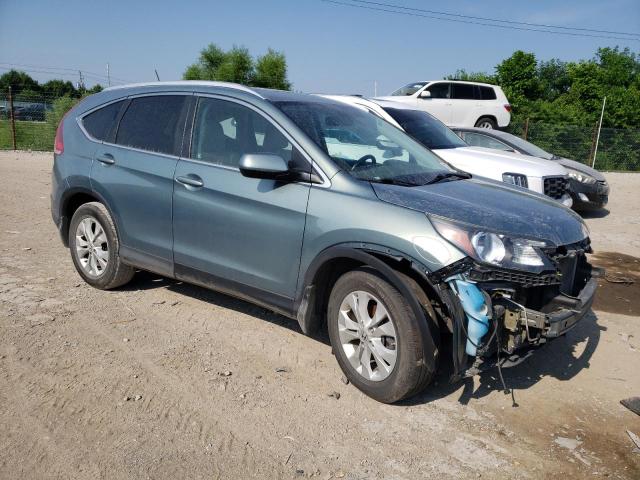 5J6RM4H79CL018949 - 2012 HONDA CR-V EXL TURQUOISE photo 4