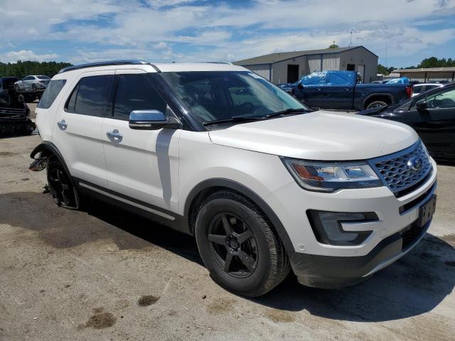 1FM5K8HT7HGD98206 - 2017 FORD EXPLORER PLATINUM WHITE photo 4