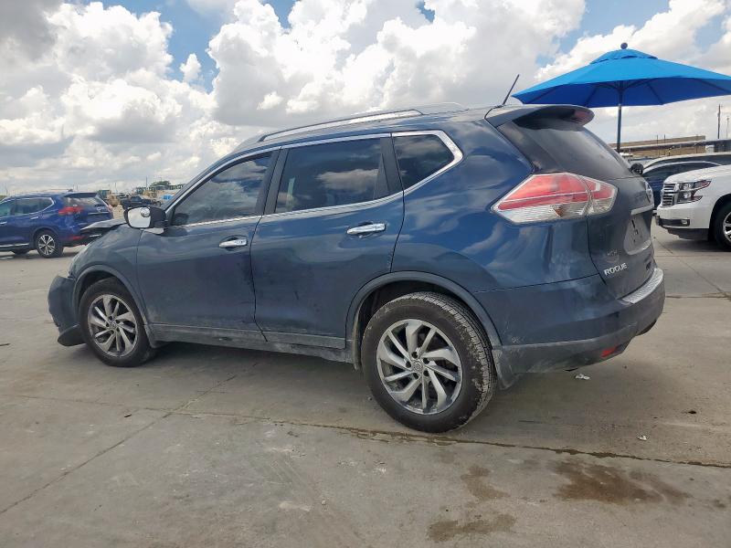 5N1AT2MV2FC770829 - 2015 NISSAN ROGUE S BLUE photo 2