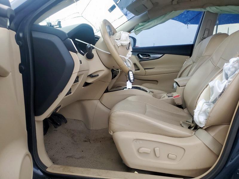 5N1AT2MV2FC770829 - 2015 NISSAN ROGUE S BLUE photo 7