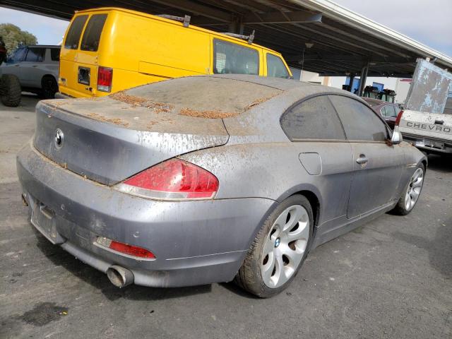 WBAEH73415B191779 - 2005 BMW 645 CI AUTOMATIC GRAY photo 3