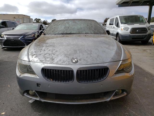 WBAEH73415B191779 - 2005 BMW 645 CI AUTOMATIC GRAY photo 5