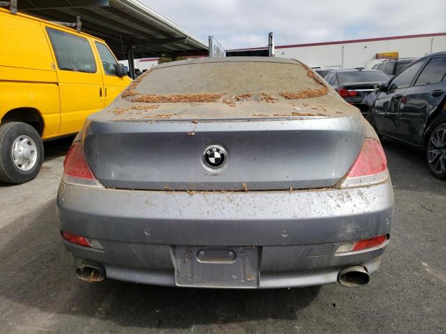 WBAEH73415B191779 - 2005 BMW 645 CI AUTOMATIC GRAY photo 6