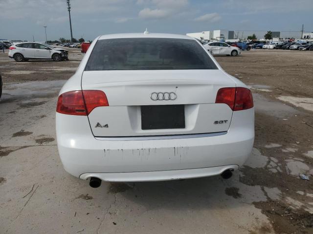 WAUAF78E98A028586 - 2008 AUDI A4 2.0T WHITE photo 6