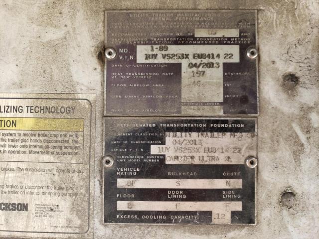 1UYVS253XEU841422 - 2014 UTILITY TRAILER WHITE photo 10